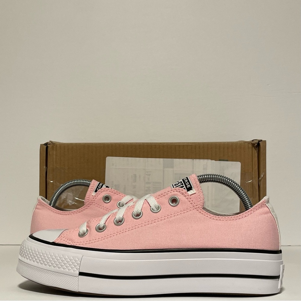 Converse Custom CTAS Lift Platform Low (By You) “Pink/White”